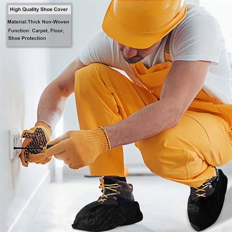 Einweg Stiefelüberzüge 100 Stück rutschfest für Innen und Außenbereich