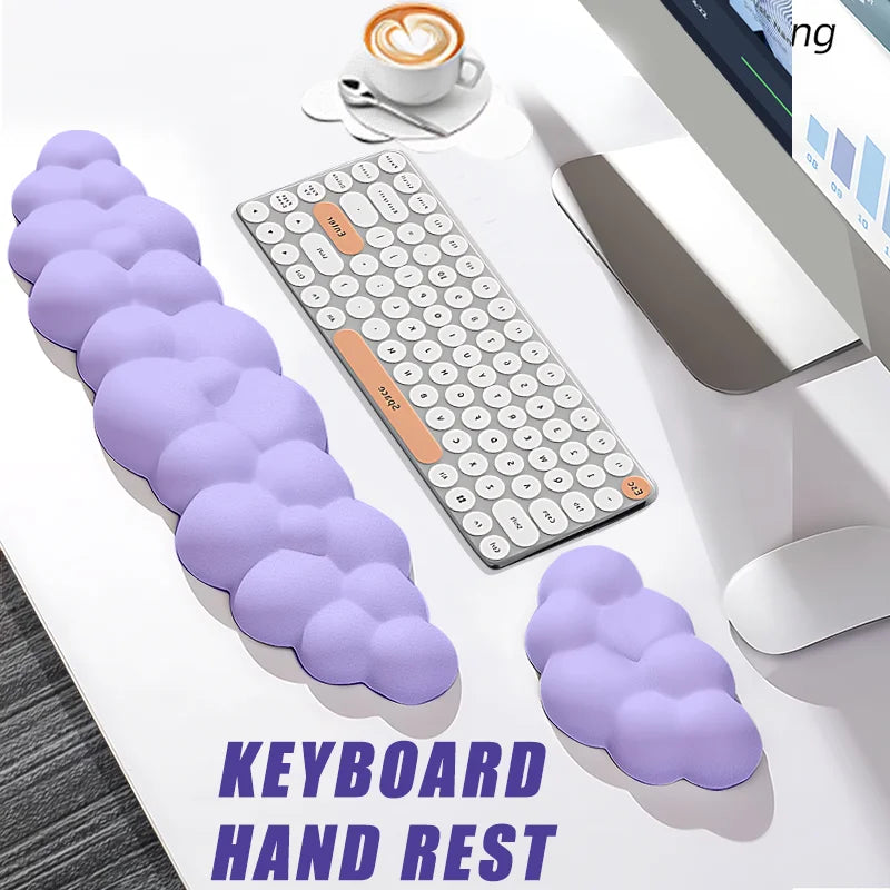 Memory Foam Handgelenk Rest Wolkenform rutschfeste Gummi Schreibtischmatte