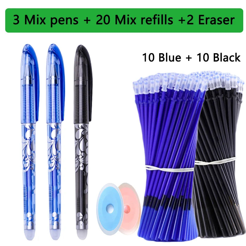 25-teiliges Kawaii Löschbares Gelstift-Set für Schule und Büro 15 cm