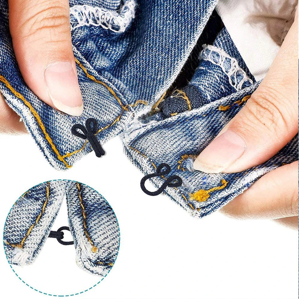 10er Set Haken Ösen Verschluss für Kleidung, Basteln, DIY 23-37mm