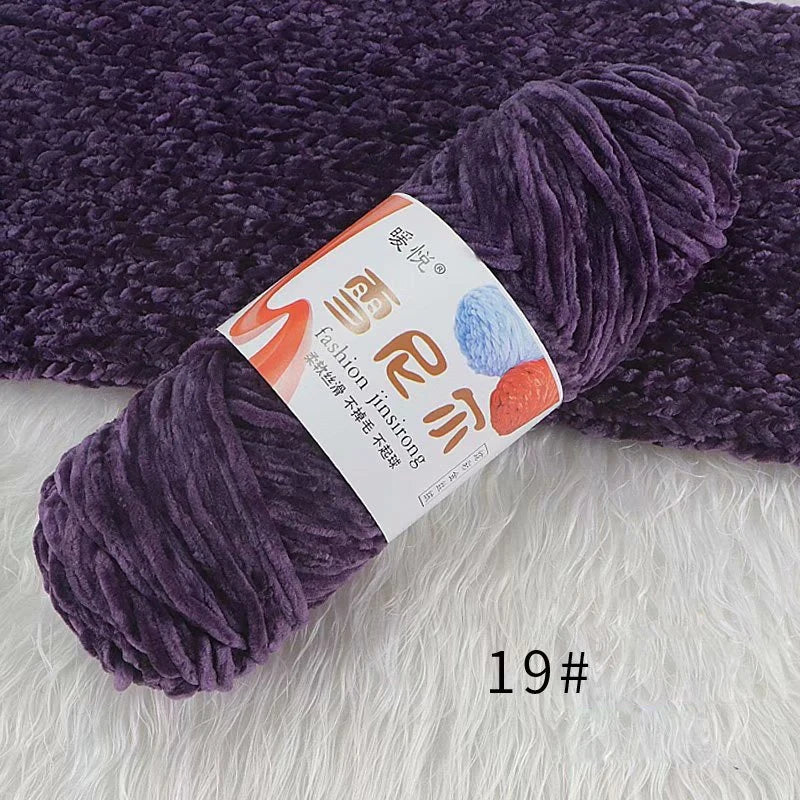 Weiches Chenille Polyester Strickgarn für gemütliche DIY Projekte