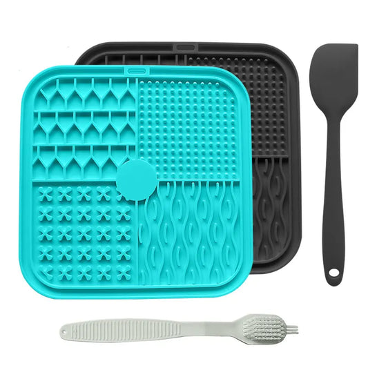 Beruhigende Leckmatte für Hunde mit Saugnapf – Langsames Füttern