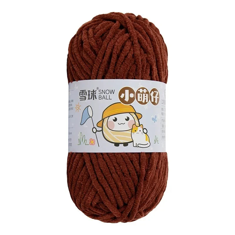 Weiches dickes Chenille Strickgarn 50g für DIY Schal Mütze Pullover