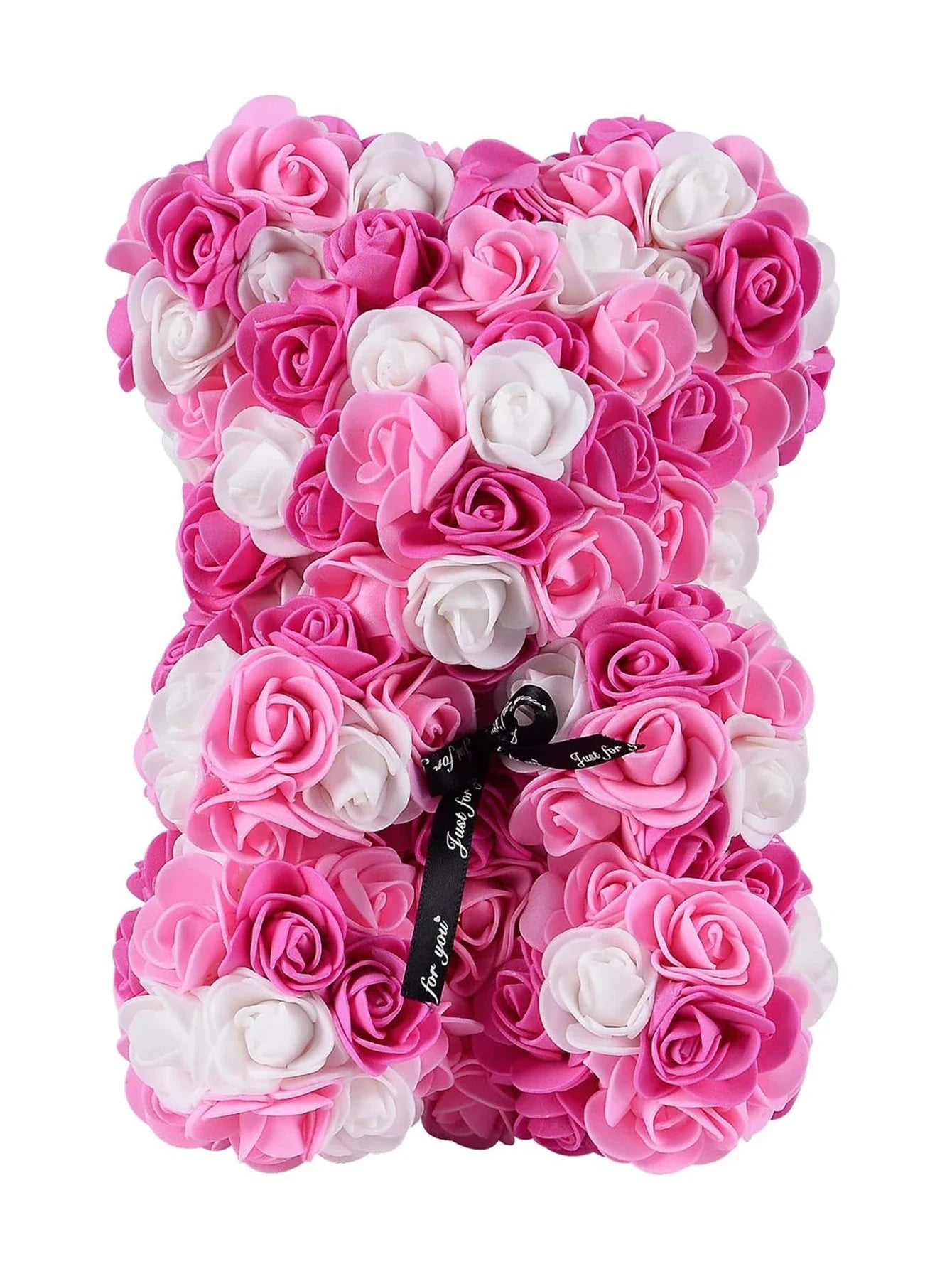 Ewige Rose Teddybär 25m Künstliche Blumen Geschenk und Dekoration-Yabubest - Home & More