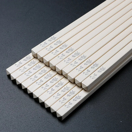 Extra Lange 27cm Essstäbchen aus Metall Legierung Rutschfest für Küche