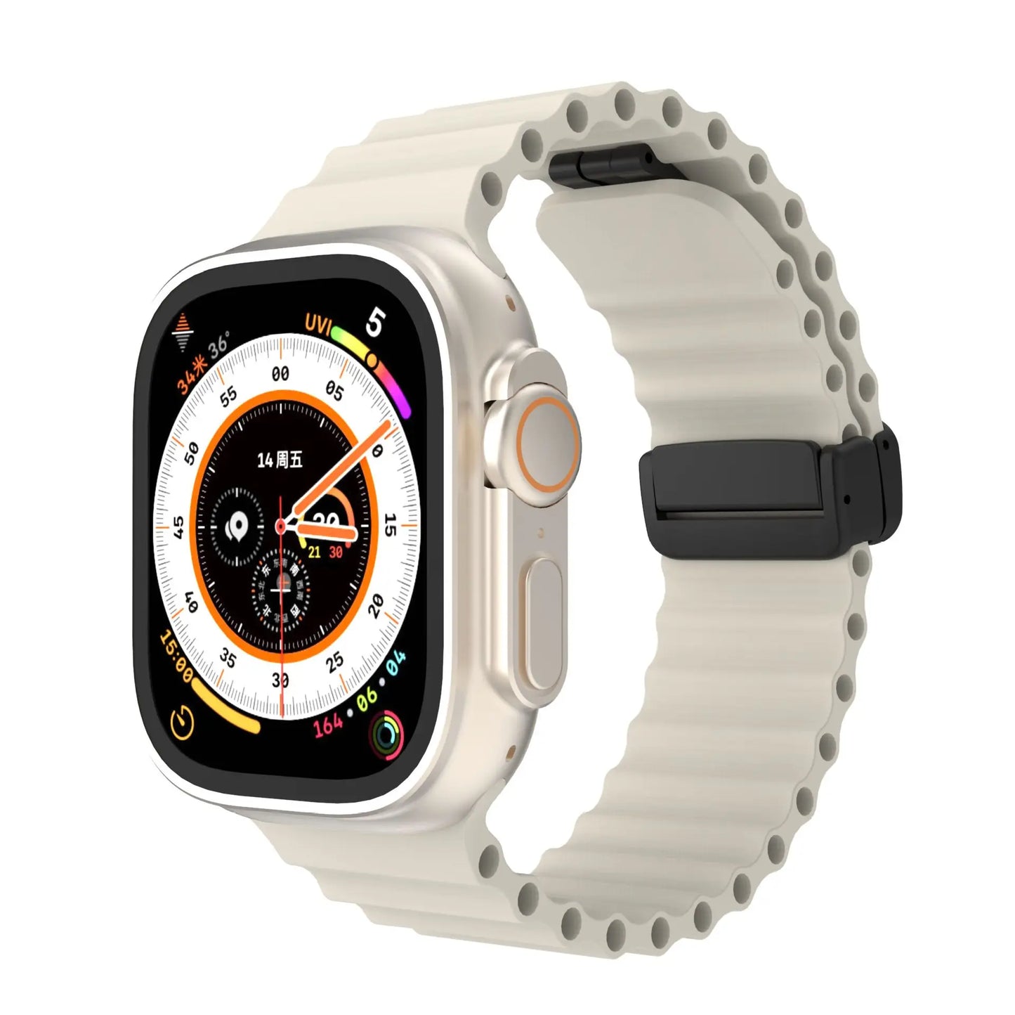 Geflochtenes Silikon Uhrenarmband 38-49mm – Flexibel für Viele Modelle