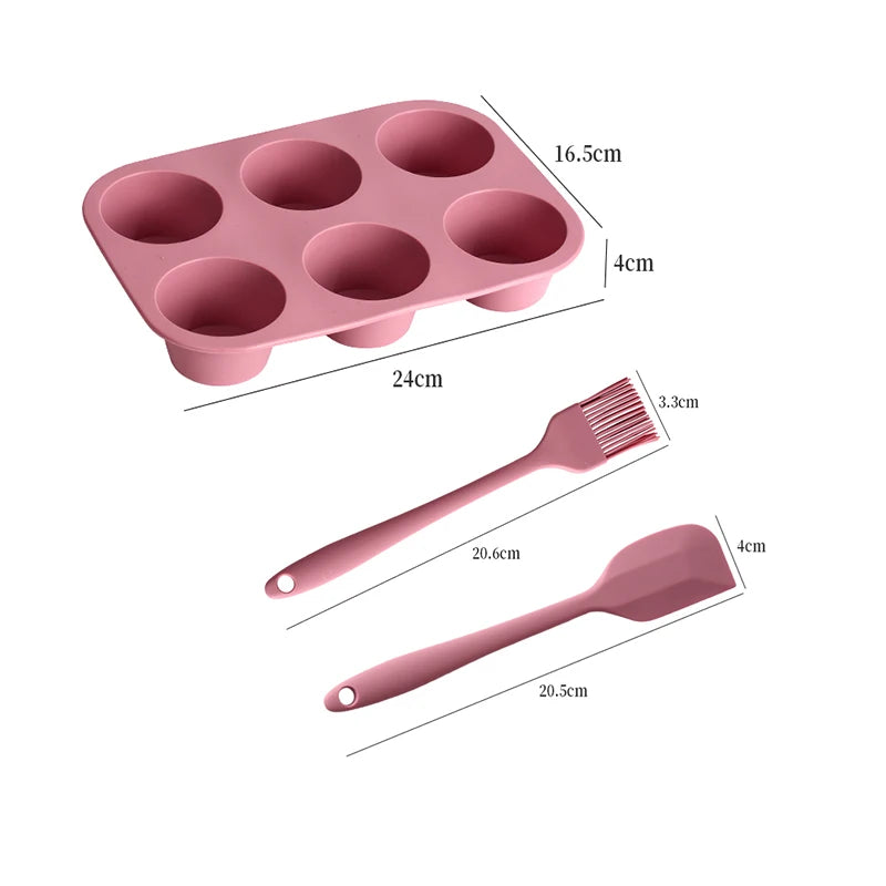 Flexible Silikon Backform für Kuchen und Muffin Dekorationen