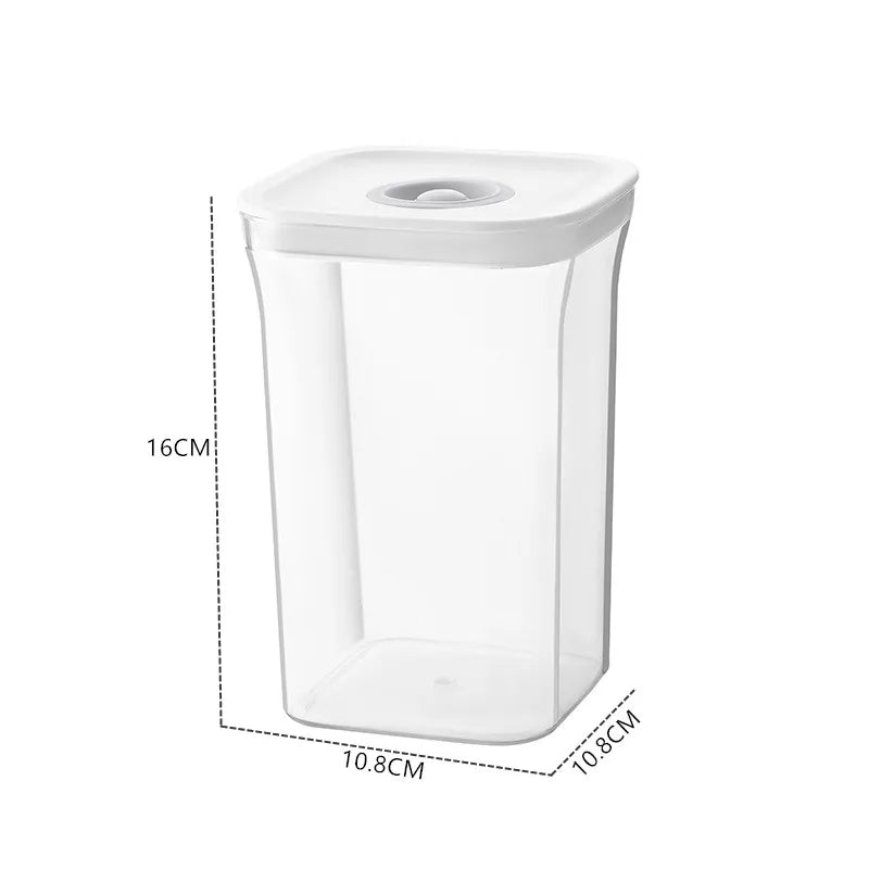 Platzsparende, klare Vorratsdosen für Gewürze Süßigkeiten Getreide Küche Kühlschrank