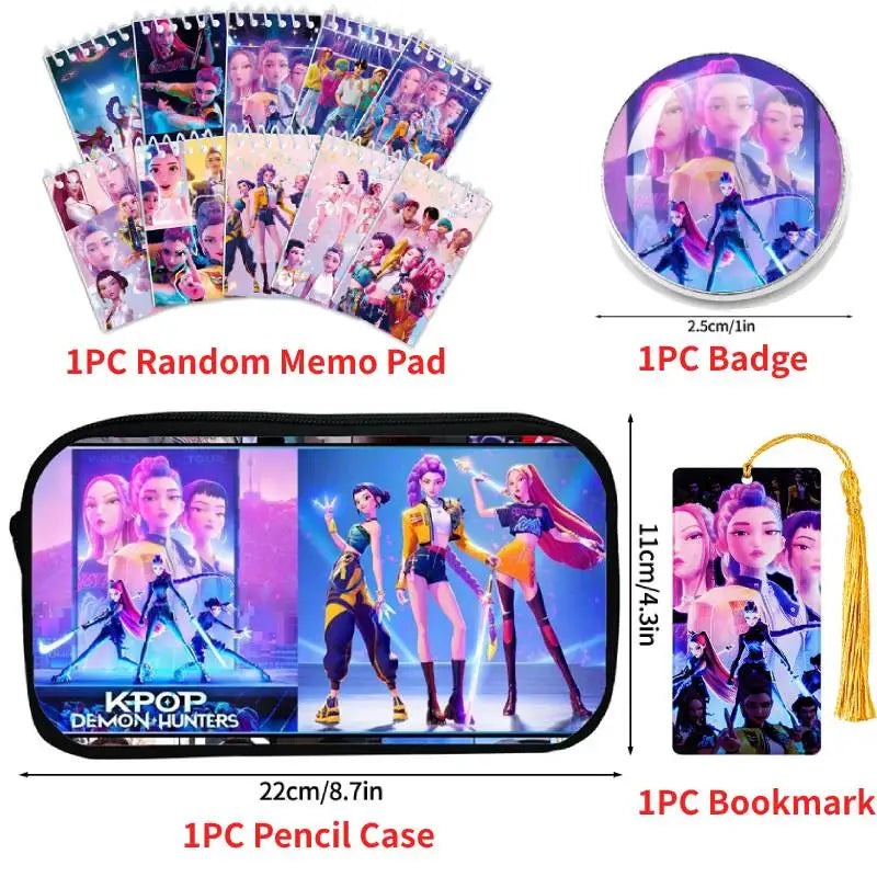 Kpop DHunter Federmäppchen mit großem, mehrschichtigem Stauraum