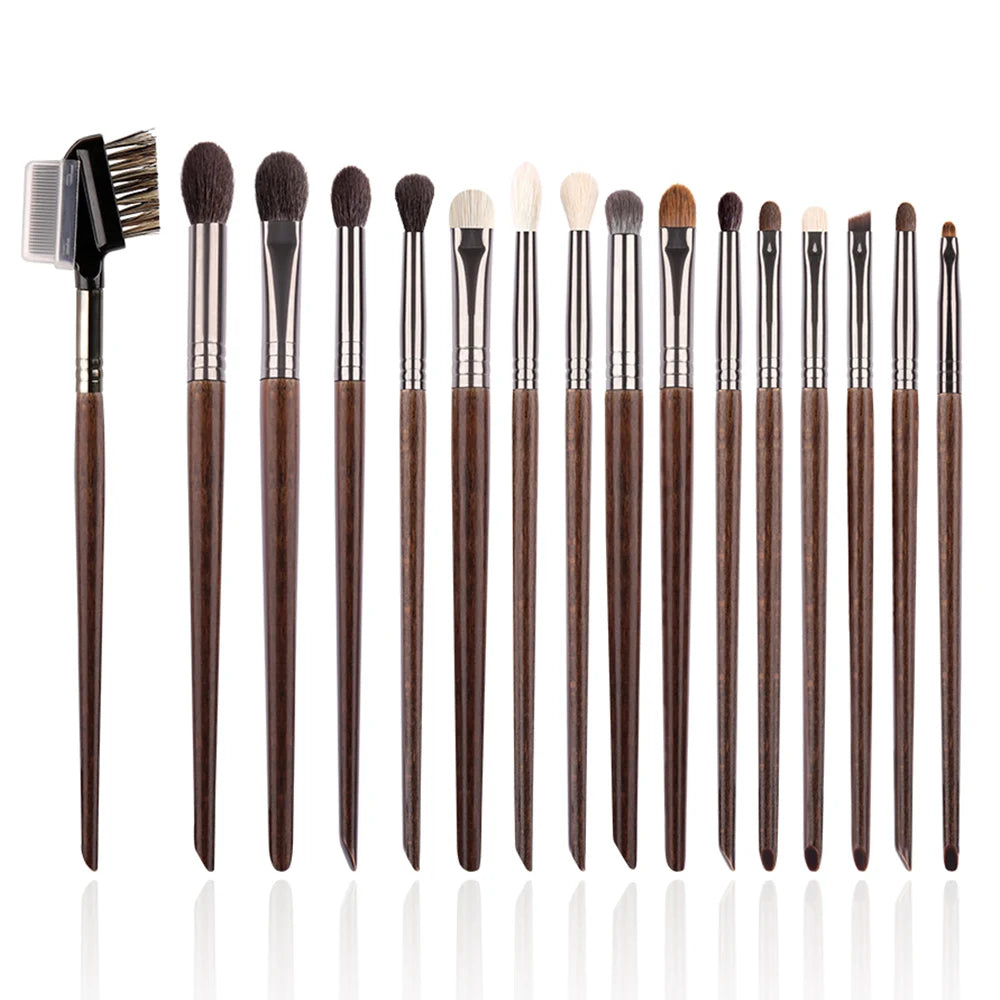 Make-up Pinsel Set 24-teilig natürliches Ziegenhaar Profi Kit