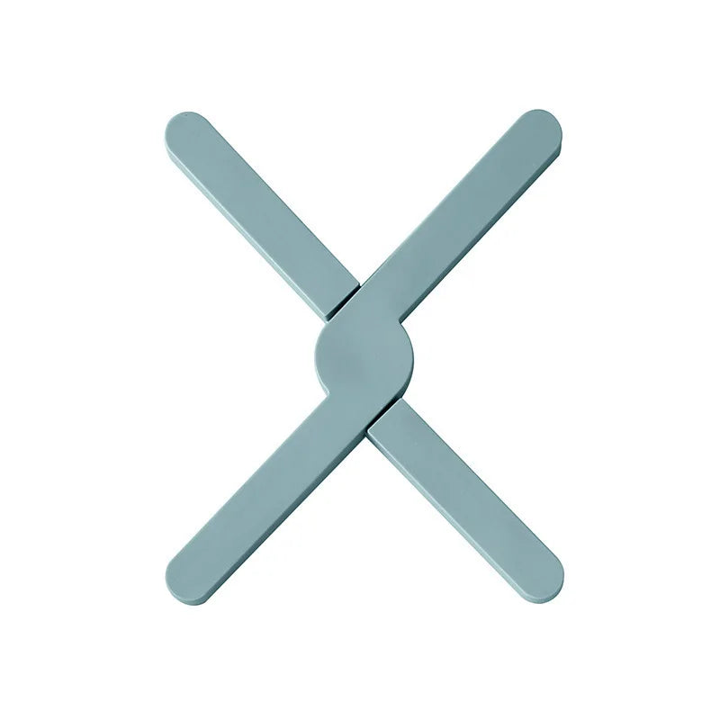 Faltbare Silikon Hitzeunterlage X-Form – Rutschfester Küchenschutz