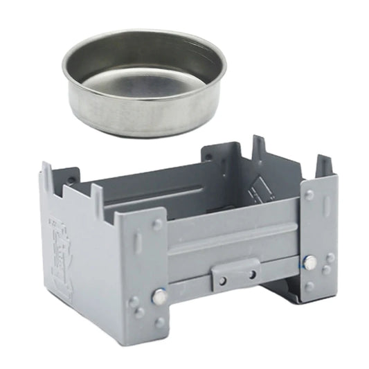 Faltbarer Alkohol Kocher Camping Herd Windschutz Outdoor Wandern