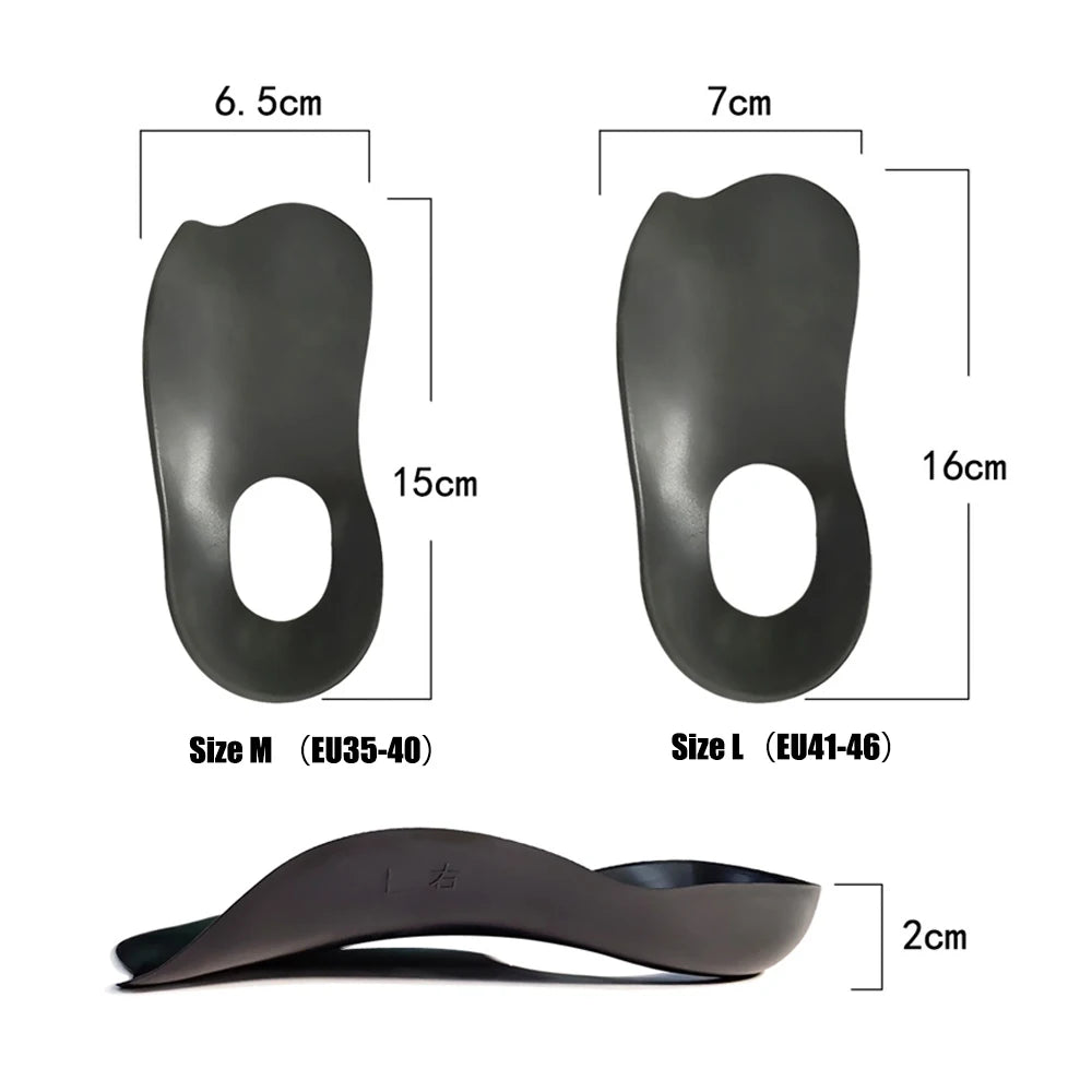 Einlegesohlen für Plantarfasziitis, Plattfüße & XO-Beine Korrektur