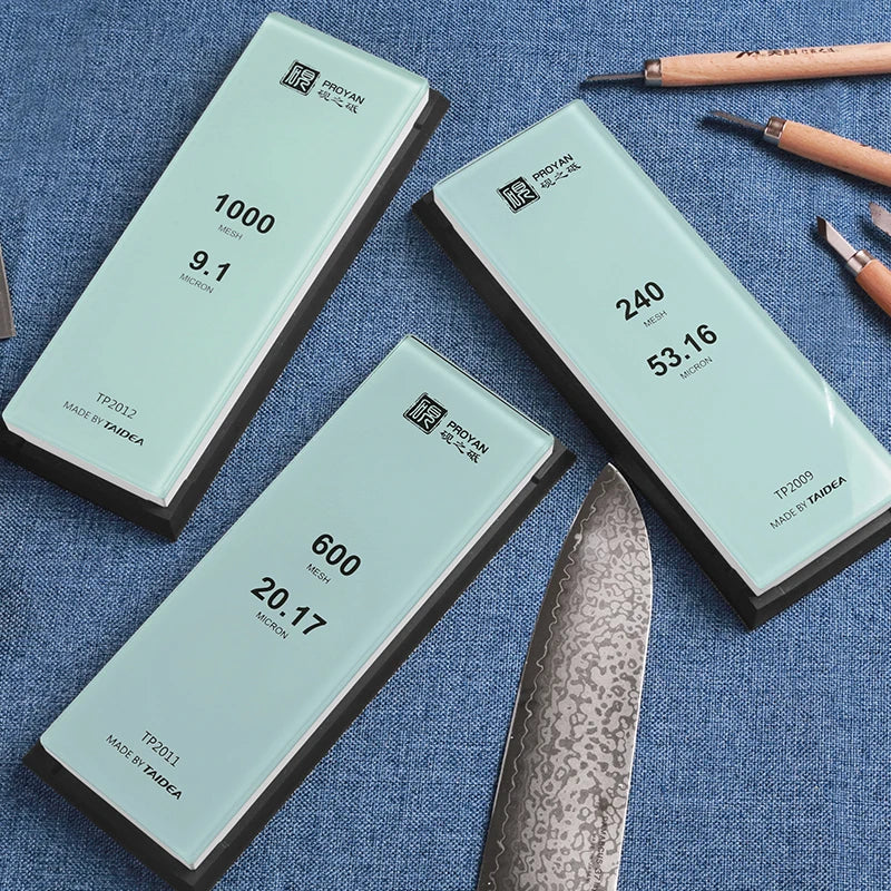 Professioneller weißer Alund Schleifstein für Küchenmesser und Holzarbeiten