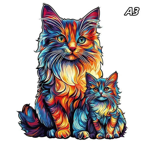 3D-Tiger-Puzzle aus Holz – Gehirntraining für Erwachsene & Kinder-Yabubest - Home & More