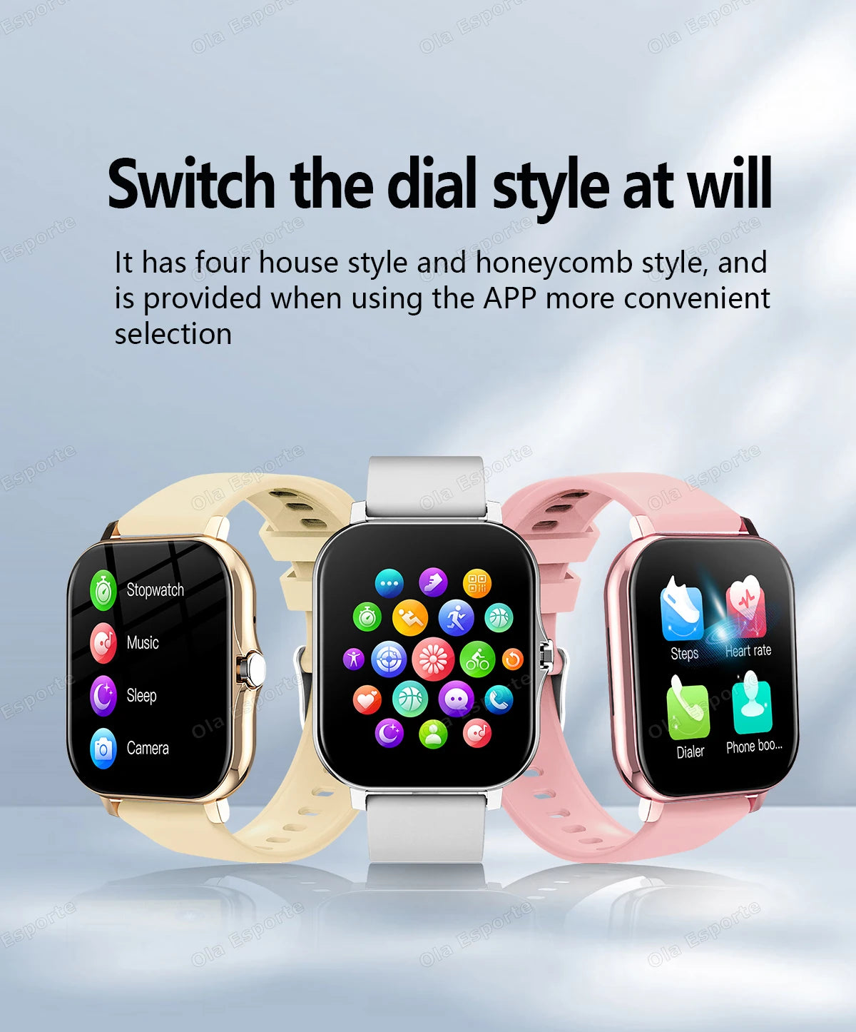 Vielseitige Smartwatch mit HD Touch Display und Fitnessfunktionen