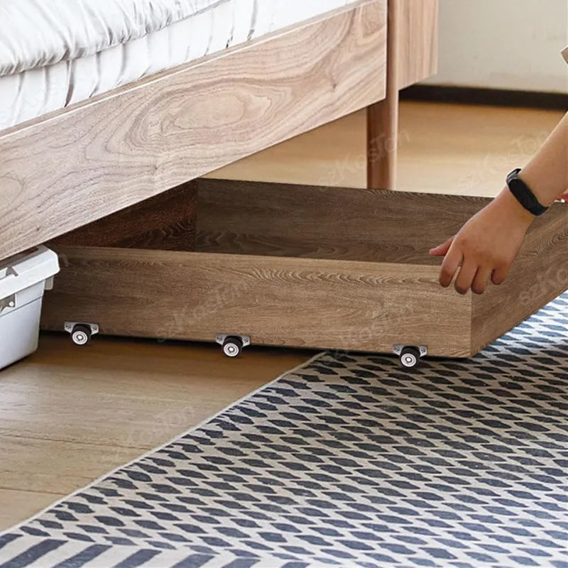 Leise TPR Möbelrollen 1 - 1,25 Zoll | Stabile, seitliche Montage