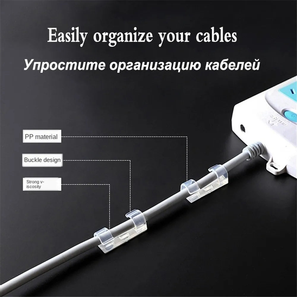 Kabel Organizer Clips Kabelmanagement für USB Lade Daten Leitung 16 Stück