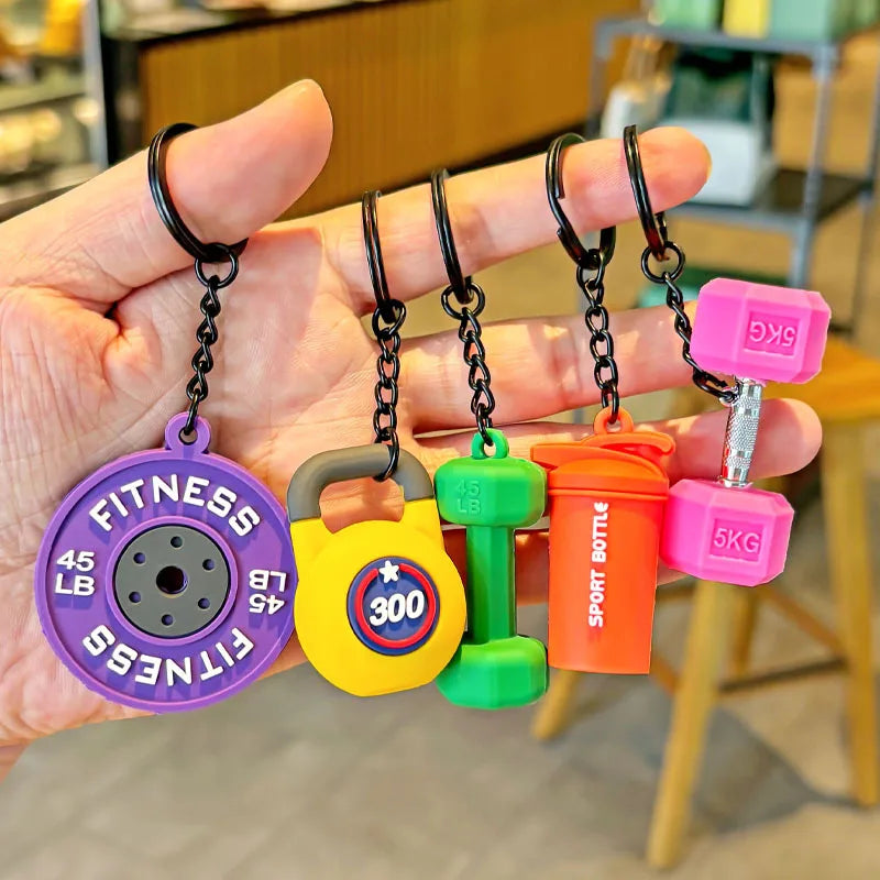 Mini Hantel Schlüsselanhänger Rucksackanhänger Fitnessstudio Geschenk