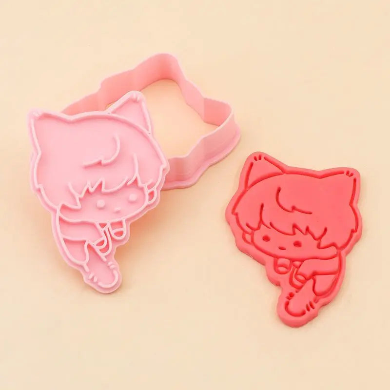 Keksform mit Anime Rändelwerkzeug für kreative Kekse