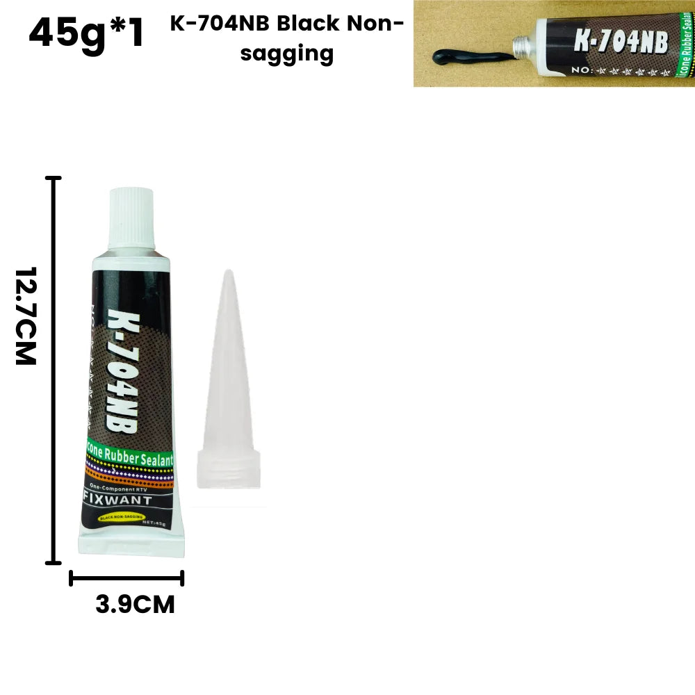 Silikon Dichtungskleber 45g in Schwarz Weiß Transparent für Elektronik