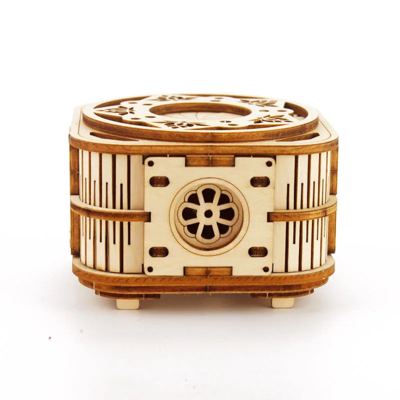 3D Holzbaukasten Spieluhr Bausatz für Kinder und Erwachsene