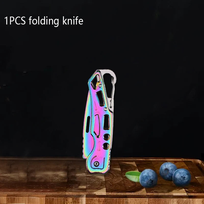 Edelstahl Küchenmesser Schere Set – Klappbar, Sicher, für Obst, Fleisch, Fisch