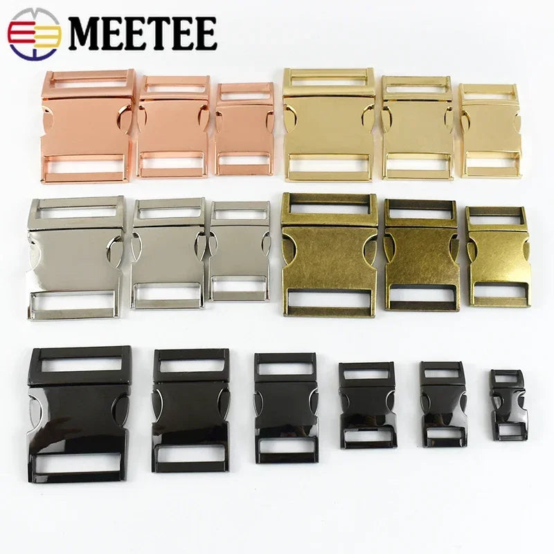 Metall Schnellverschluss Schnallen 10-38mm Rucksack Gurtband DIY 2 Stk.