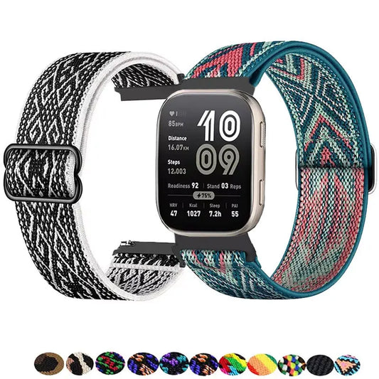 Atmungsaktives Nylon-Smartwatchband 22 mm verstellbar – Perfekt für Sport - Alltag