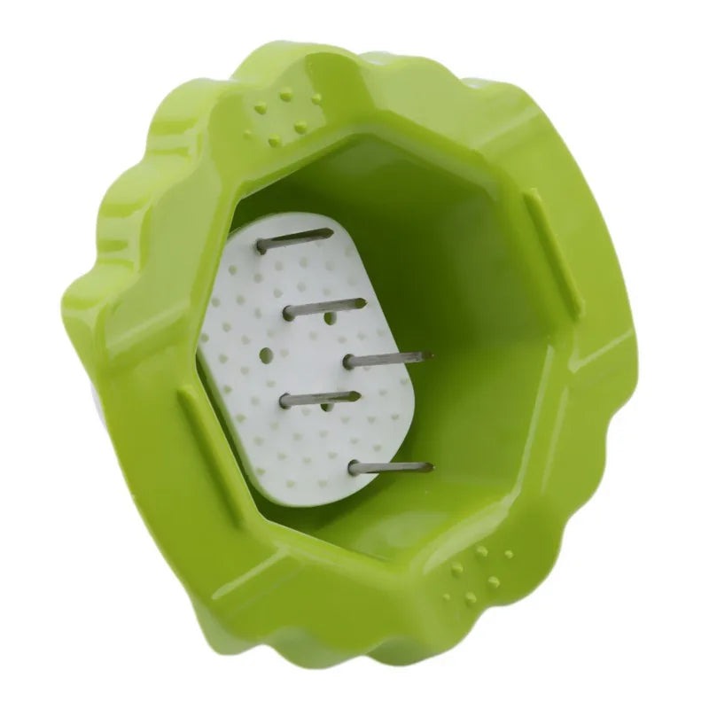 Pommes Gitter Edelstahl Kartoffelschneider mit Holzgriff – Profi Wellenmesser