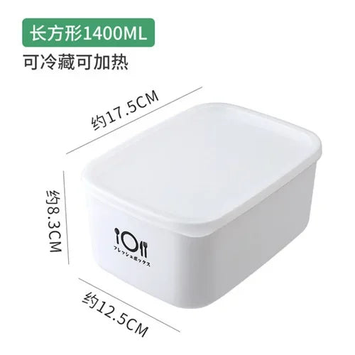 Kunststoff Frischhaltedose mit Deckel – Kühlschrank, Bento Box für Obst & Lunch