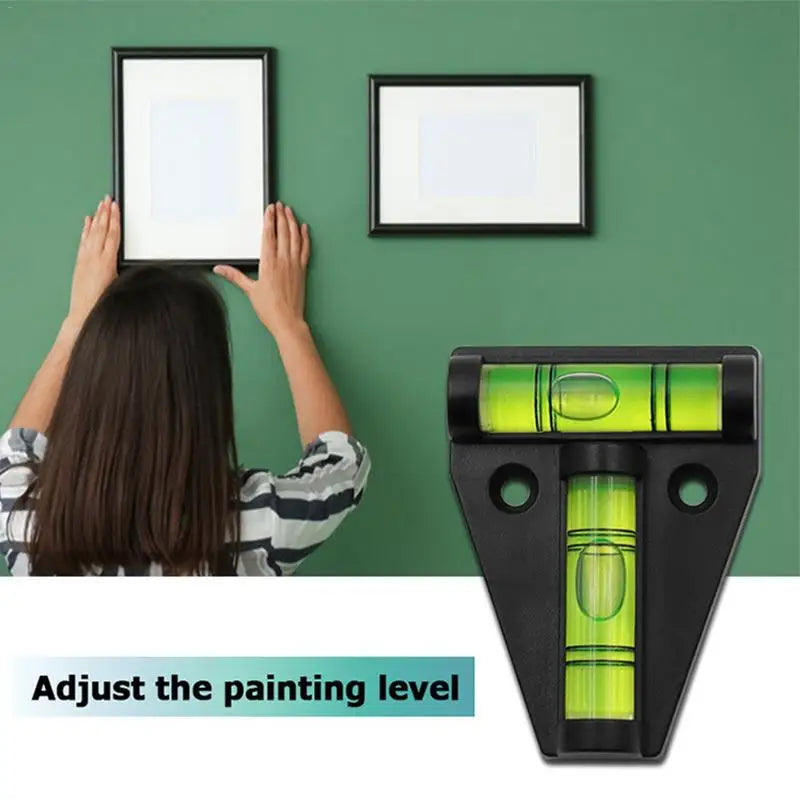 T-Typ Wasserwaage Kunststoff: Präzise Vertikal/Horizontal Messung f. Wohnmobil