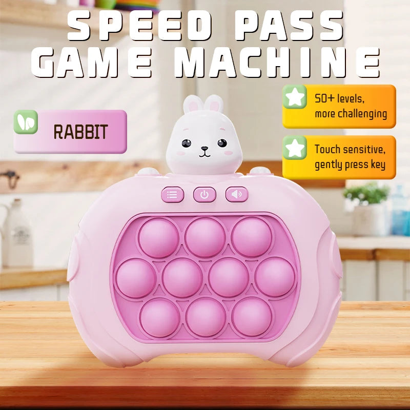 Quick Push Bubble Game mit Licht - Sound für Kinder - Erwachsene Stressabbau