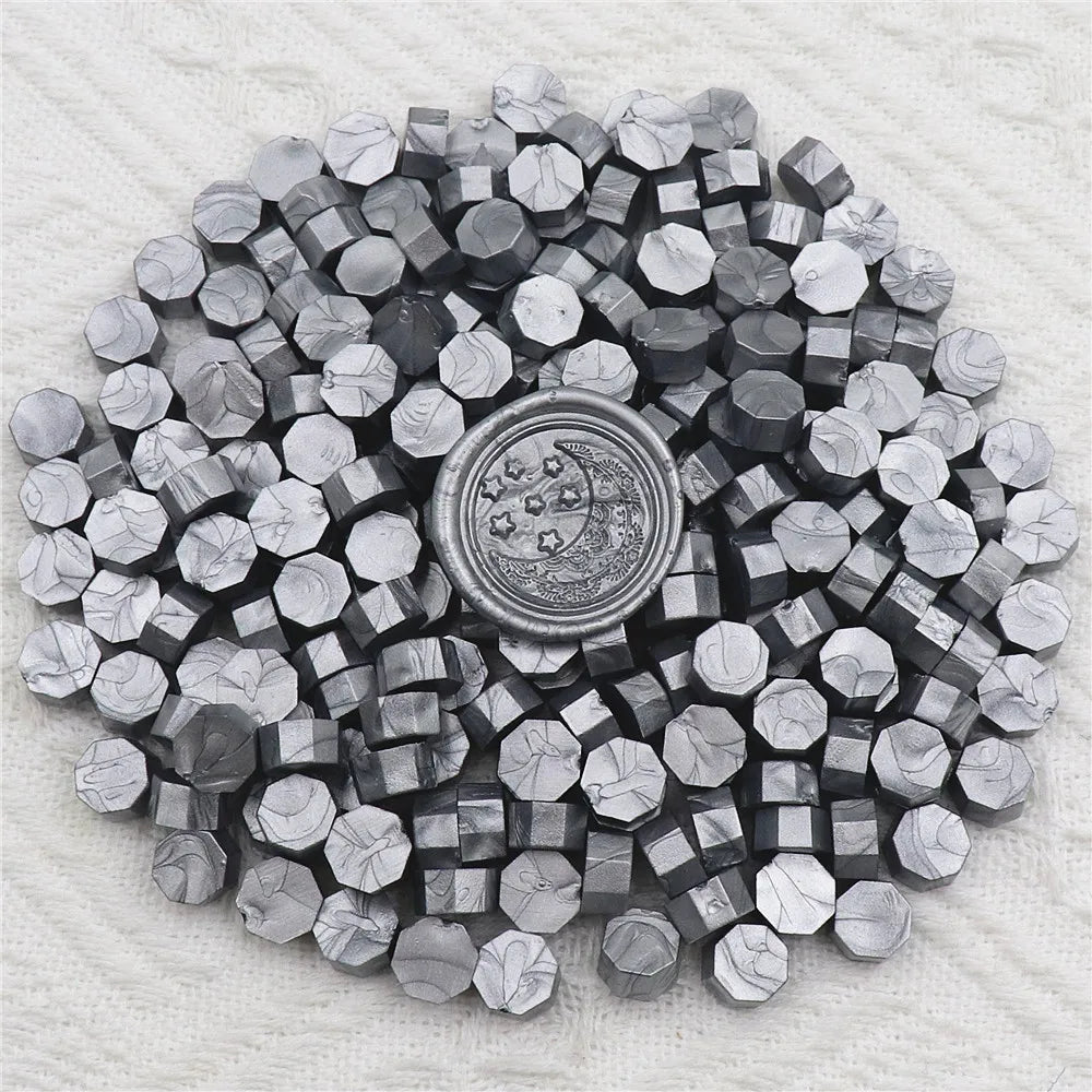 Vielseitige achteckige Siegelwachsperlen für handgemachte Dekorationen