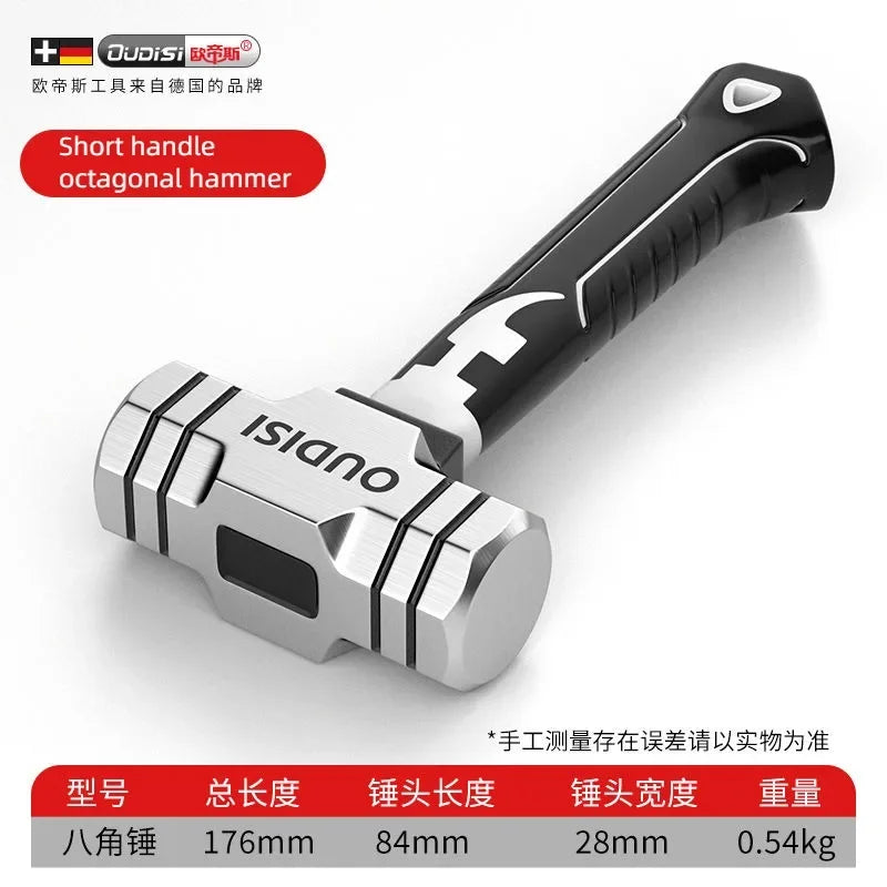 Mini Achteckiger Holzbearbeitungs Nagelhammer mit magnetischem Kohlenstoffstahlkopf