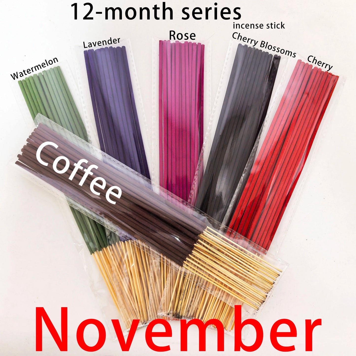 Räucherstäbchen Set mit 126 Stäbchen für Yoga Meditation und Reinigung