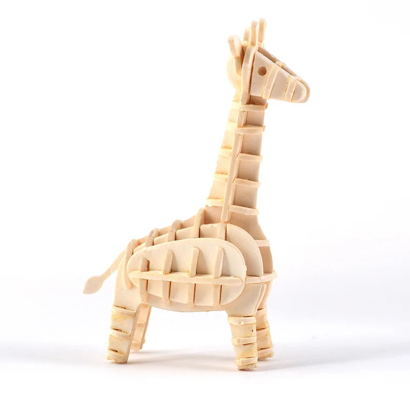 3D Holzpuzzle Tier Montageset DIY Geschenk für Kinder ab 12 Jahren