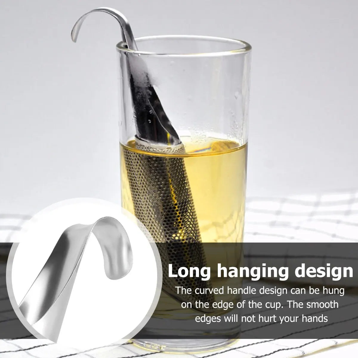 Tragbare Hause Tee Zubehör Filter Edelstahl Tee Maker Rohrleitungen Design Tee Löffel Brewer Langen Griff Metall Kreative Tasse - Yabubest - Home & More
