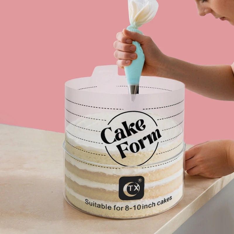 Einstellbarer Rund Kuchenring aus Kunststoff zum Backen