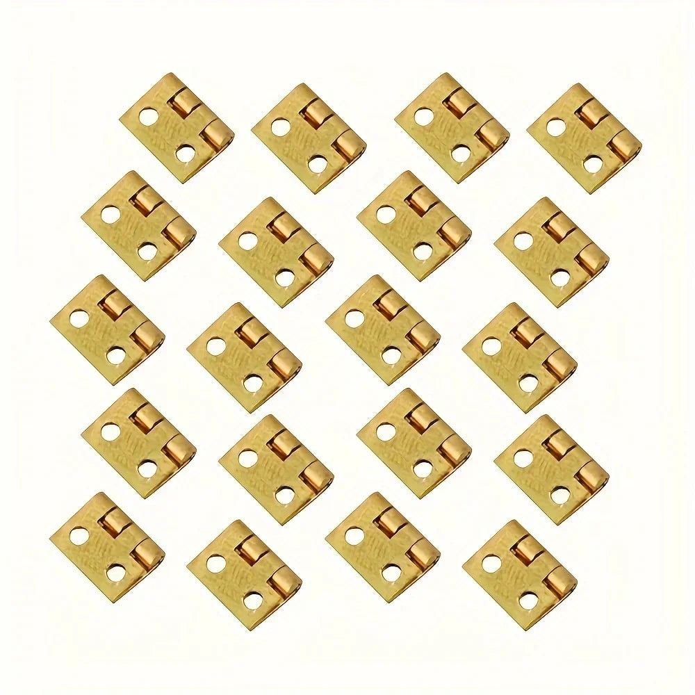 10x Mini Metallscharniere für 1/12 Haus Möbelmodell robust - praktisch