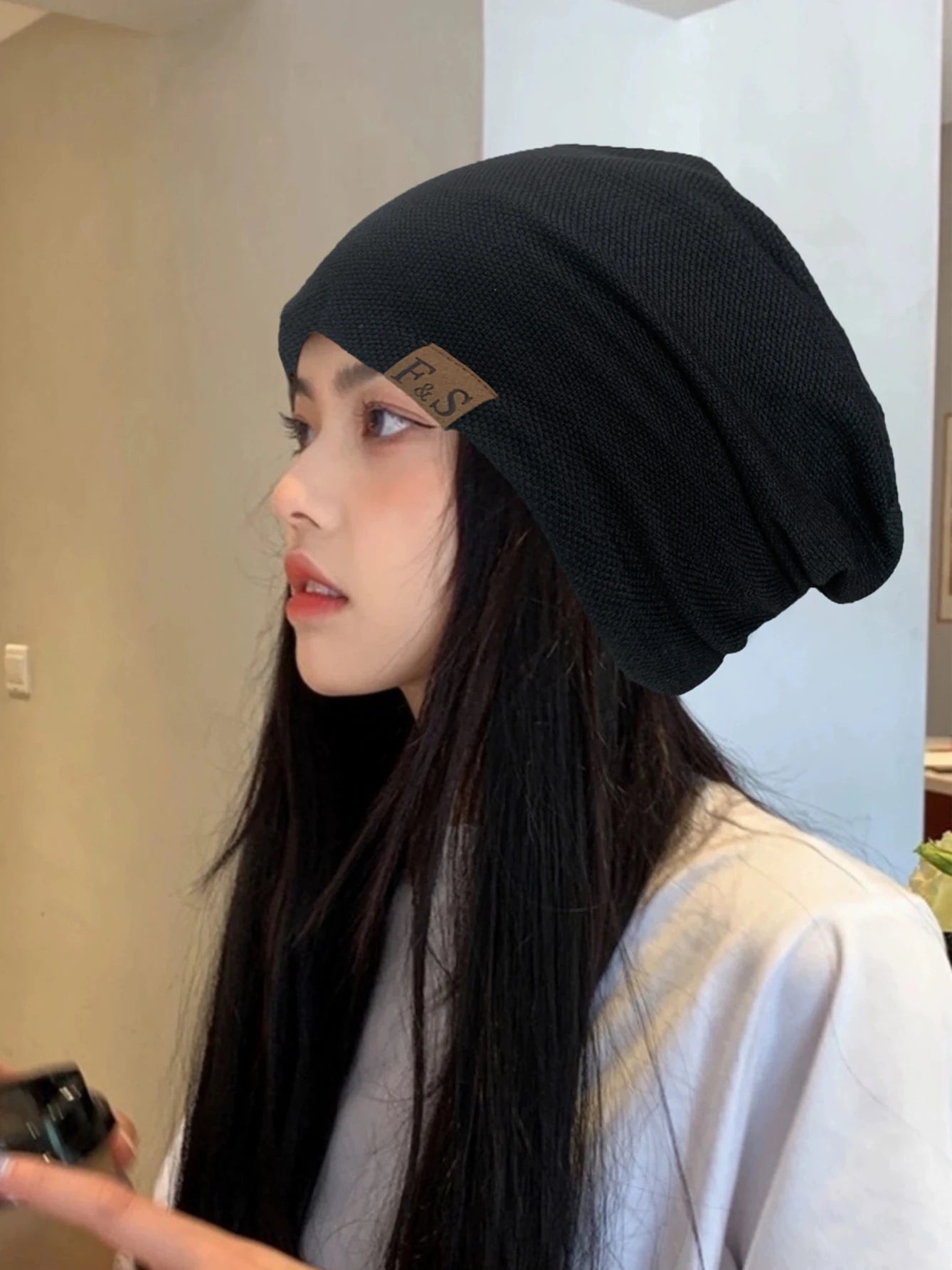 Warme Strickmütze im modischen Hip Hop Stil für Damen und Herren