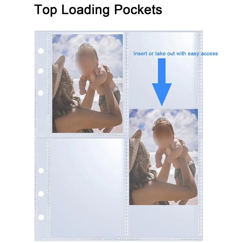 A5 Loseblatt Fotokarten Binder mit 25 Seiten für Kpop Idolkarten Sammlung