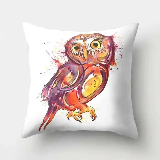 Dekorativer Kissenbezug mit Eulenmuster für gemütliches Wohnen