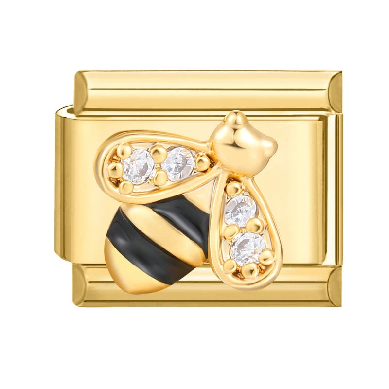 Elegantes Edelstahl Charm Armband mit Zirkon für Frauen