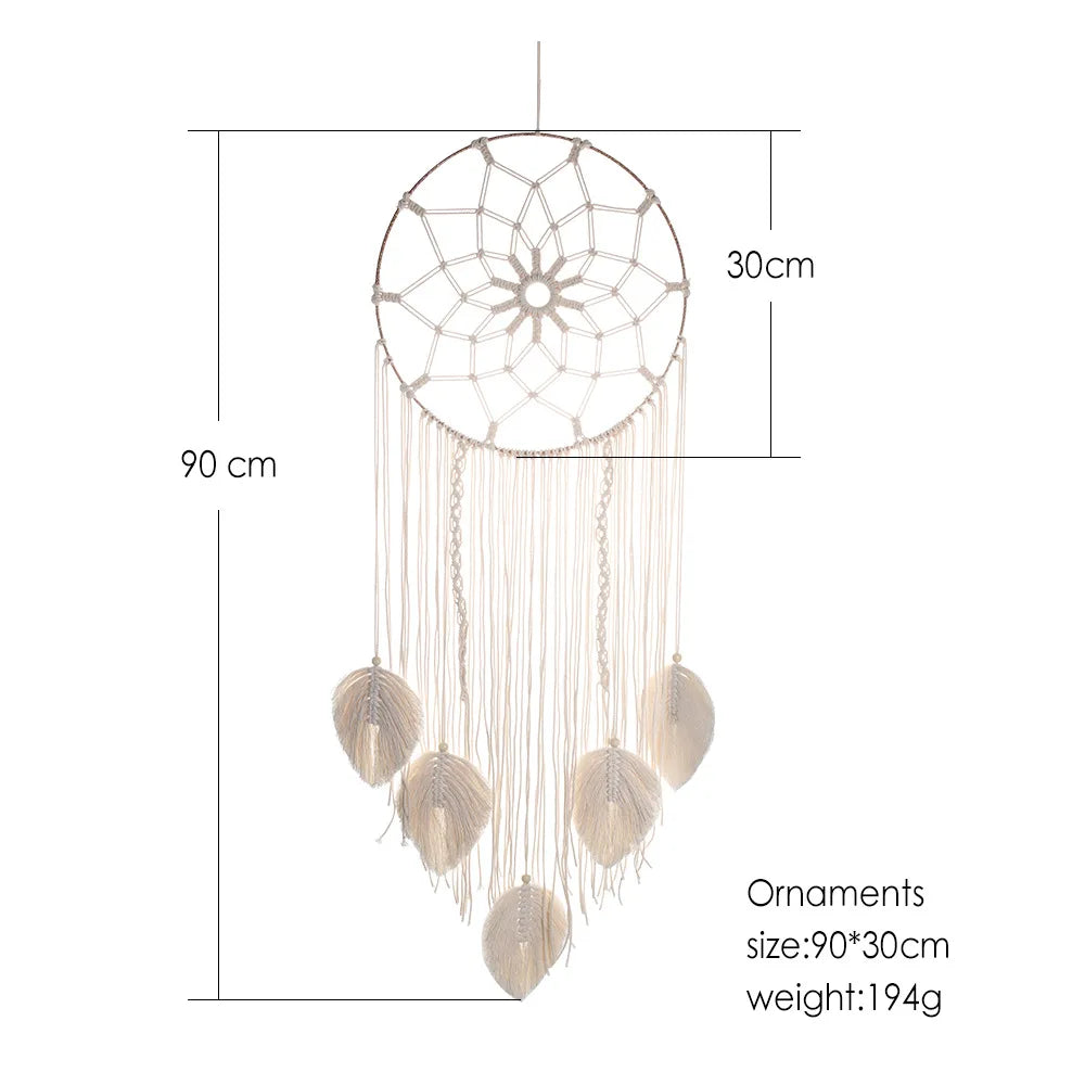 Baum des Lebens Traumfaenger Makramee Boho Wandbehang fuer Zuhaus