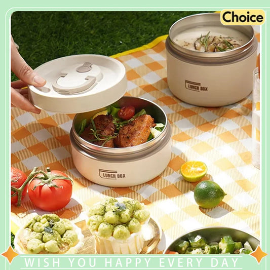 Thermische Lunchbox mit Auslaufsicherem Container und Besteck-Set