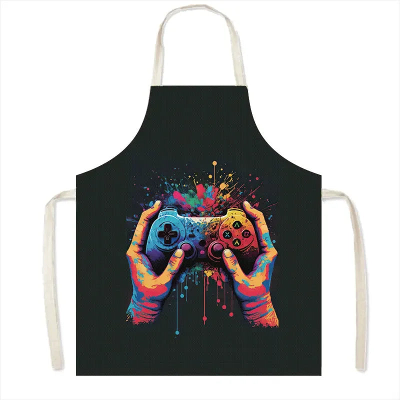 Leinen-Schürze mit Baumwollmix – Strapazierfähig und Pflegeleicht für Haushalt - Küche