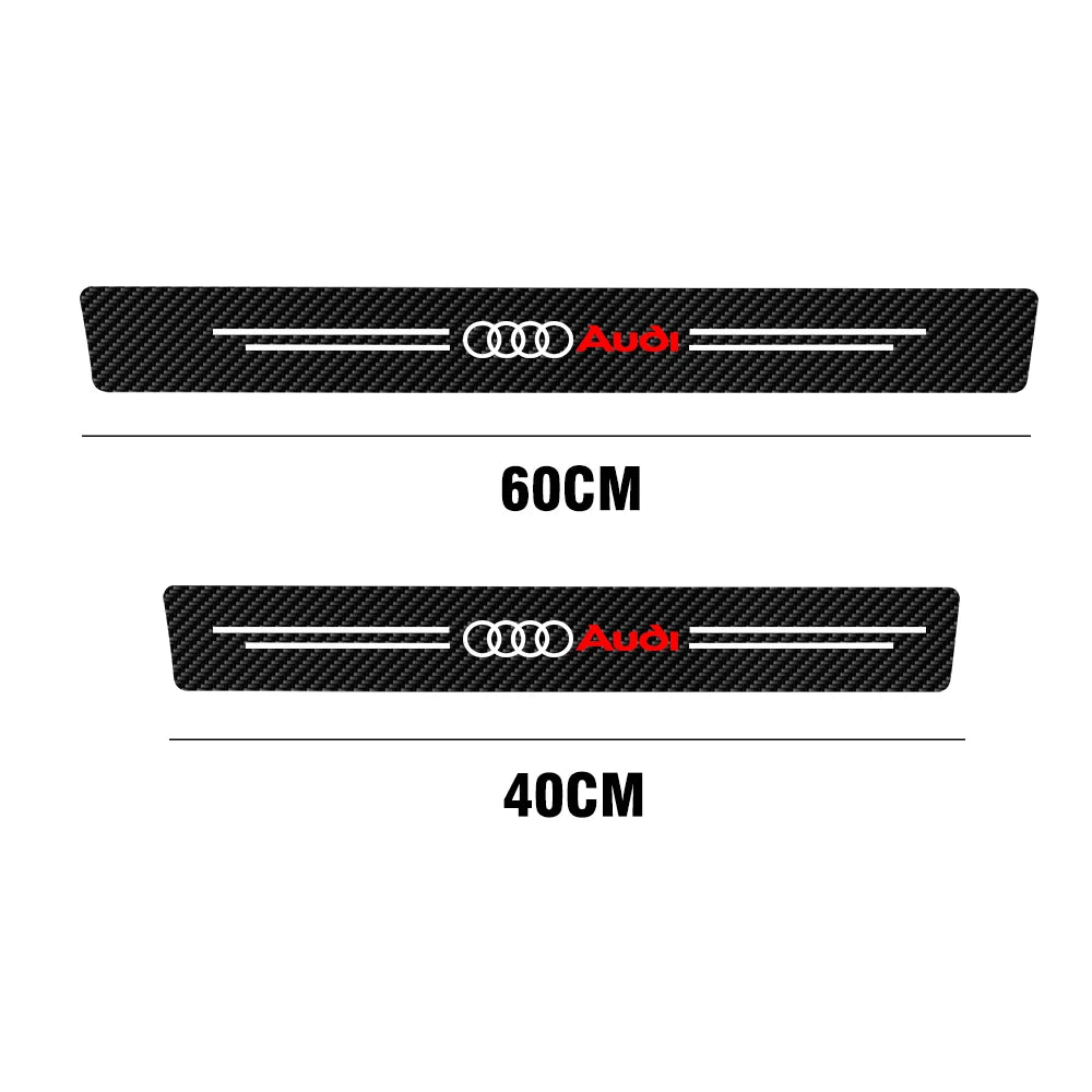 4er Set Carbon Optik Einstiegsleisten Aufkleber – Türschweller Schutz Auto
