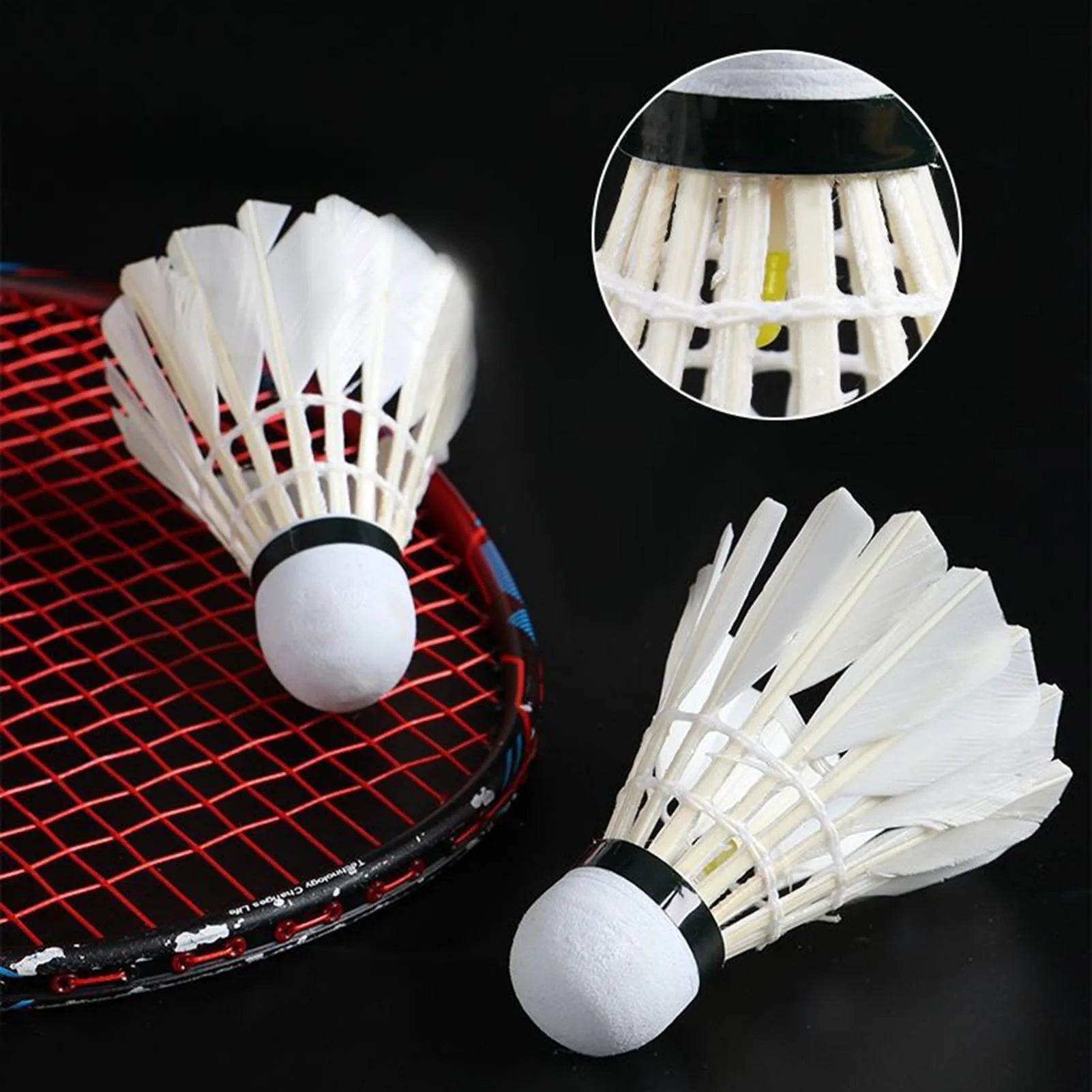 4 Stück LED-Badminton-Federbälle für Indoor und Outdoor-Yabubest - Home & More
