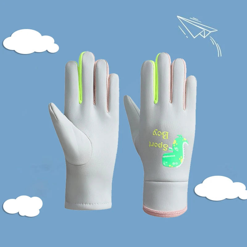 Winter Kinderhandschuhe Vollfinger warm wasserdicht winddicht leuchtend